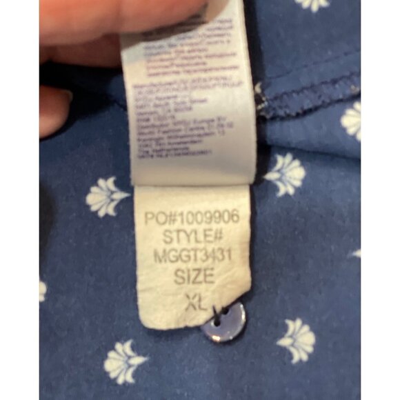 NYDJ LOS ANGELES Women's Split Neck 70's Style Smock Tunic Top XL Multicolor - Picture 11 of 16